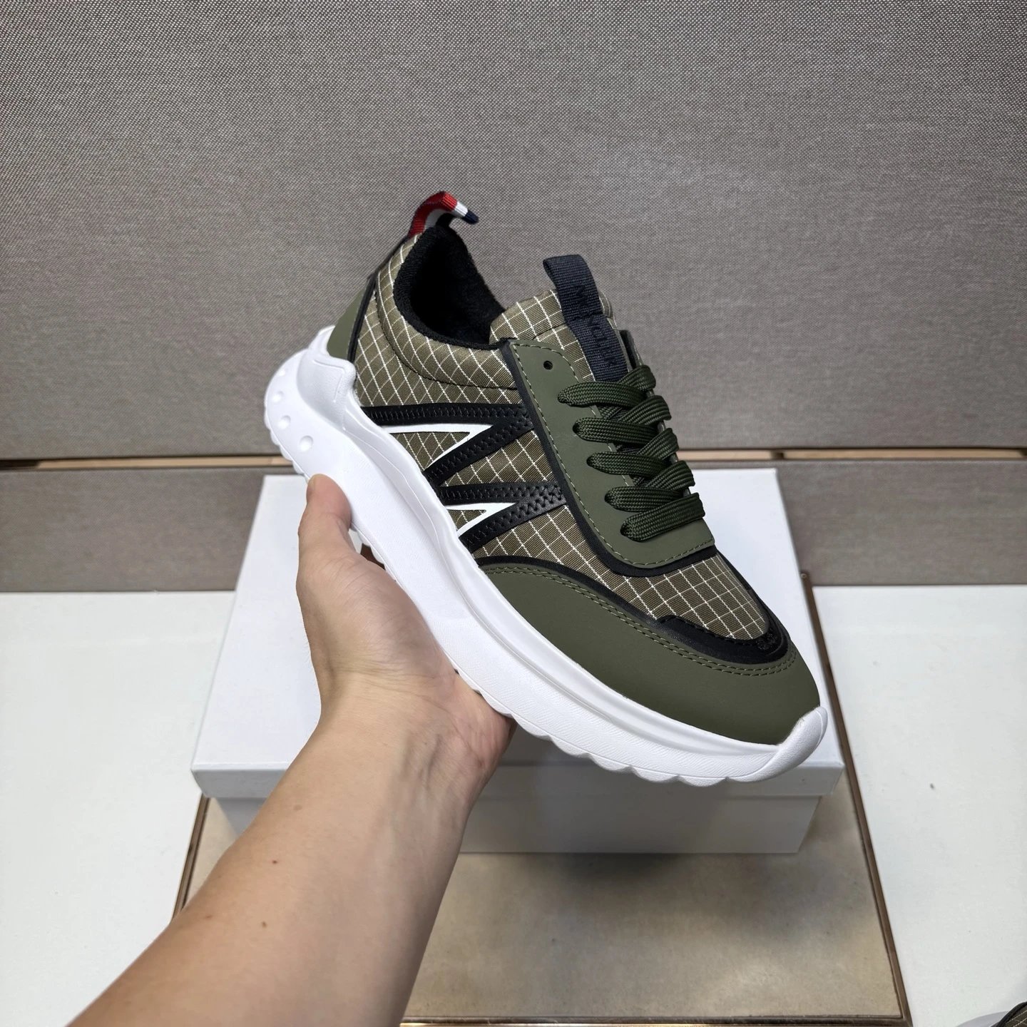 Moncler Trak White Mesh Sneakers Chunky Sneakers - 10