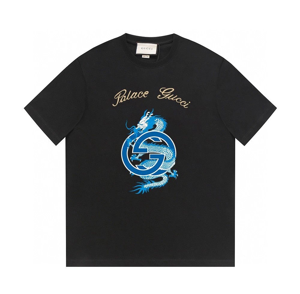 Palace Gucci Dragon GG Logo Tee Black