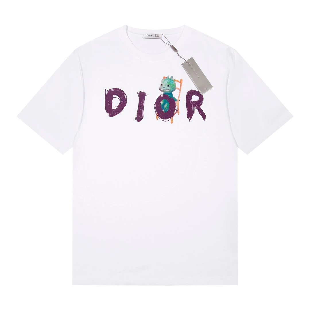 Dior Chruntion Dior Couture Graphic T-Shirt Black - 8