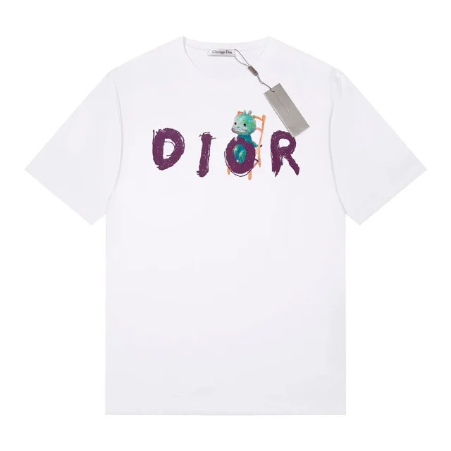 Dior T-Shirts Short-sleeve graphic logo T-shirt product detail image 7