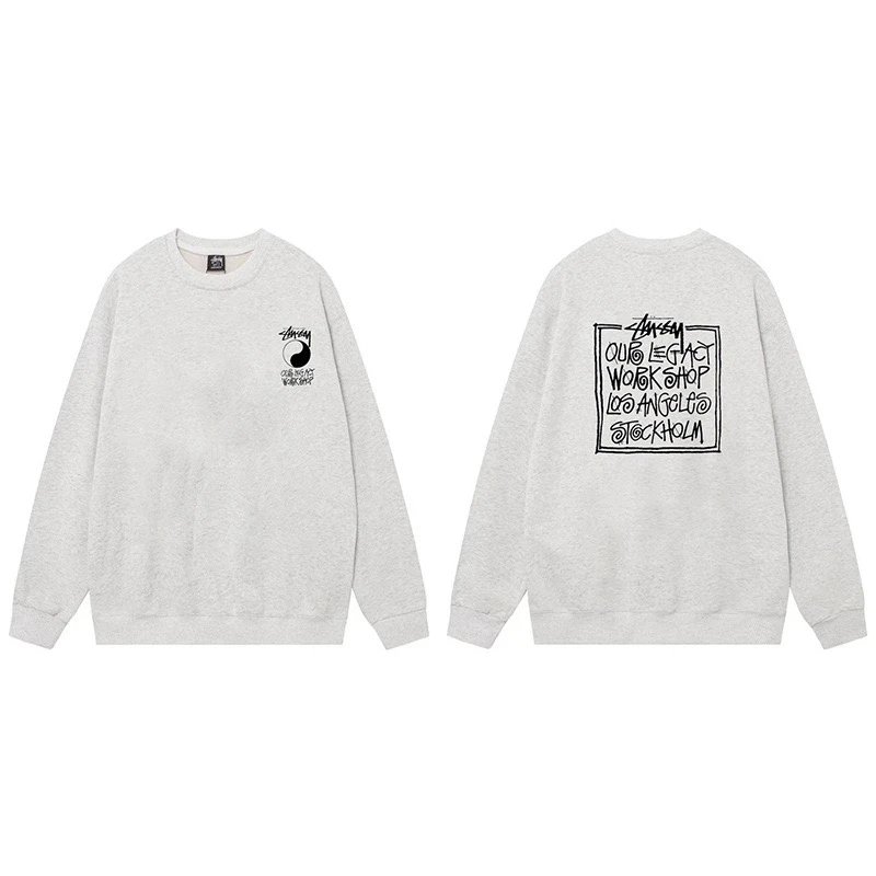 Stussy Workshop Crewneck Sweatshirt Grey