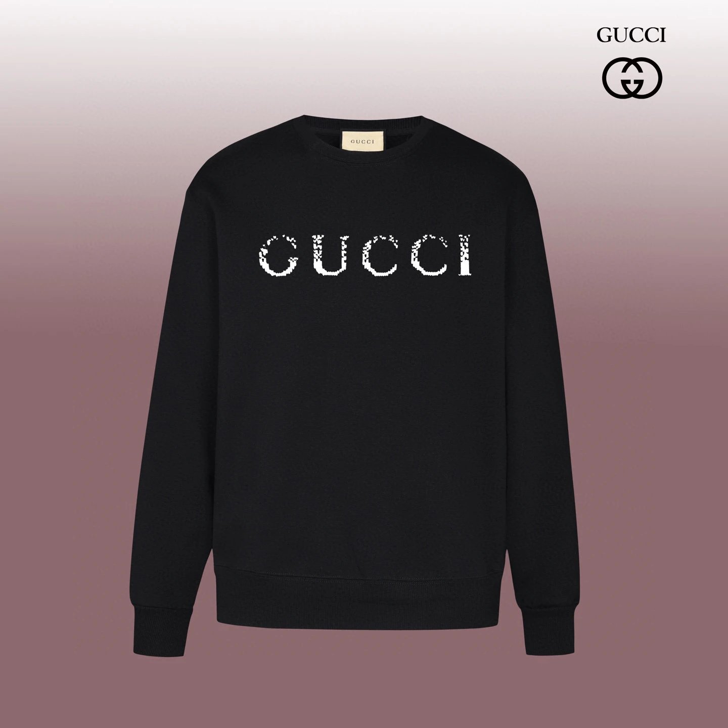 Gucci Dragon Print Crewneck Black Hoodie - 8