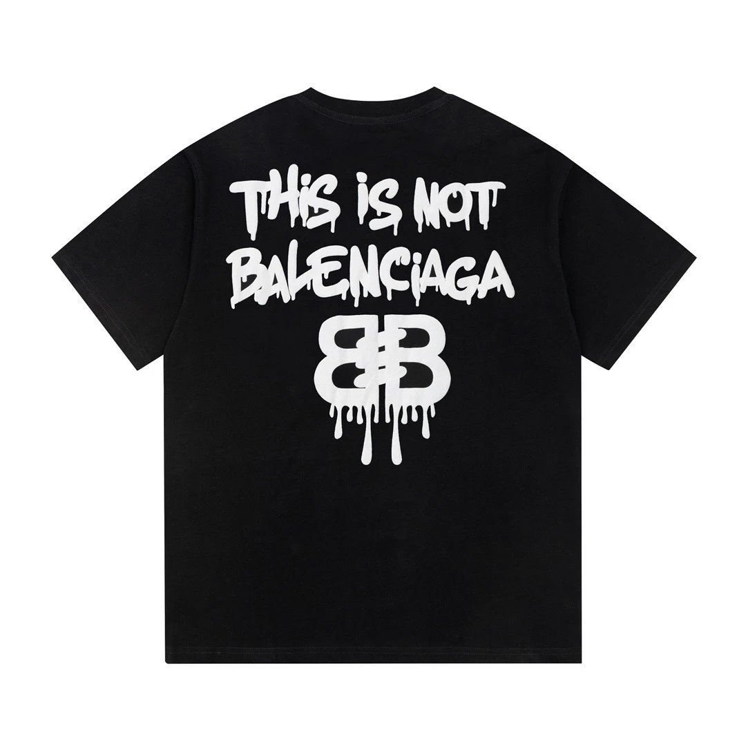 Balenciaga This Is Not Balenciaga Tee Black