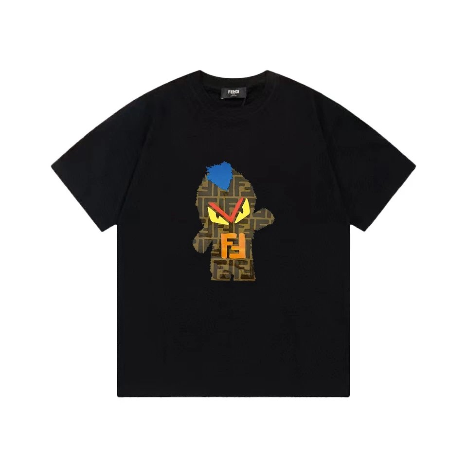 Fendi FF Monster Bug Eyes Tee Black