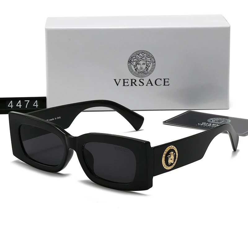 Gucci GG2601S Oversized Square Sunglasses Black White Frame Blue Yellow Gradient Lens