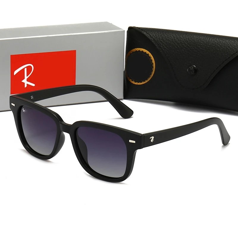 Burberry BE6102 Oversized Square Sunglasses Green Frame Purple Gradient Lens