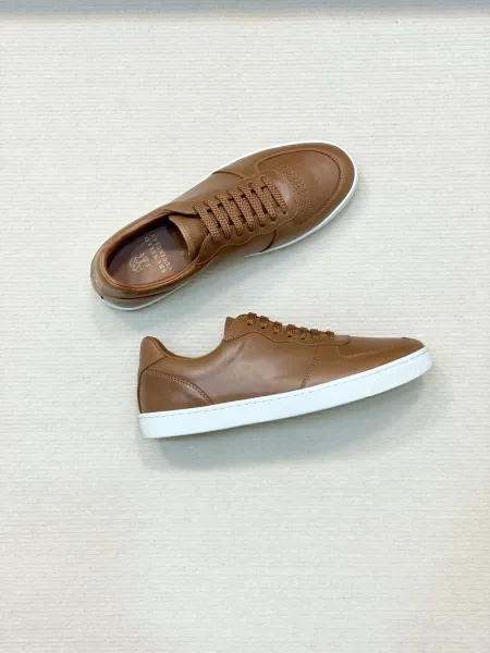 Design Brunello Cucinelli White Leather Sneakers - 3