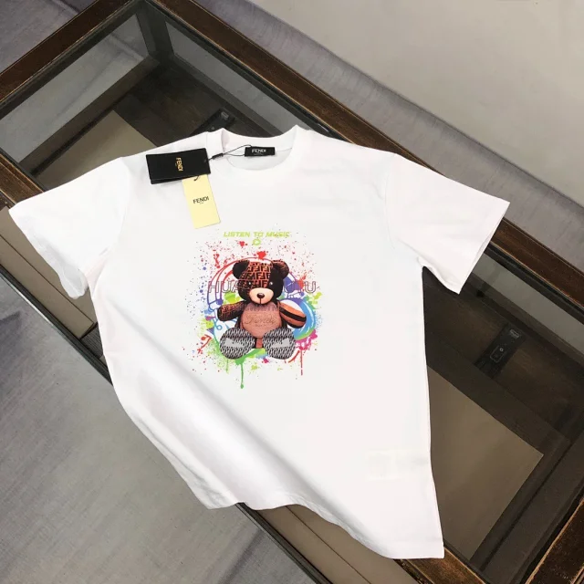 Fendi T-Shirts Short-Sleeve Graphic T-Shirt product detail image 5