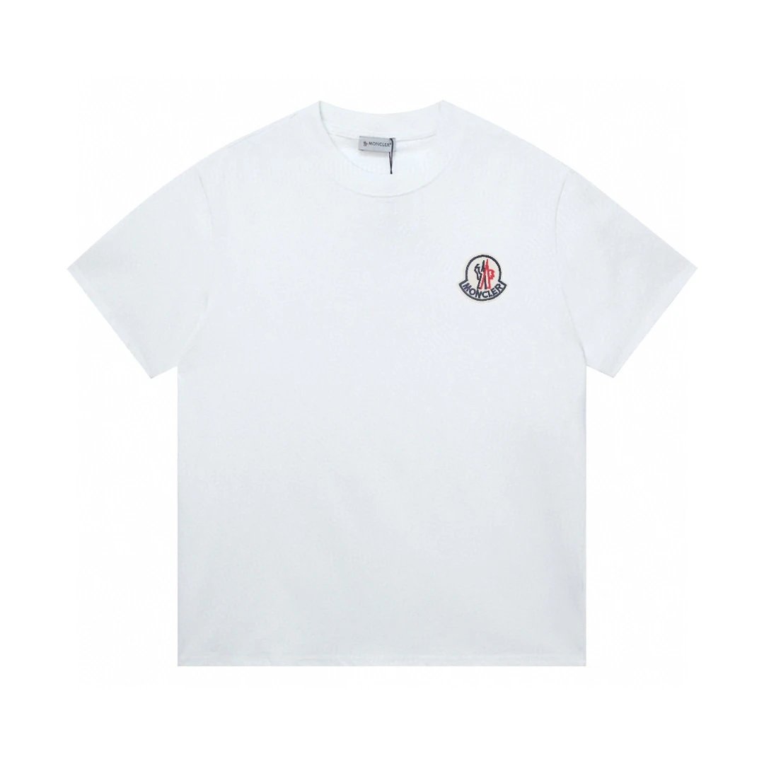 Moncler Small Logo Patch Tee White