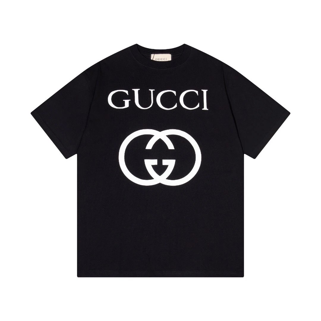 Gucci Oversize GG Interlocking Logo Tee Black