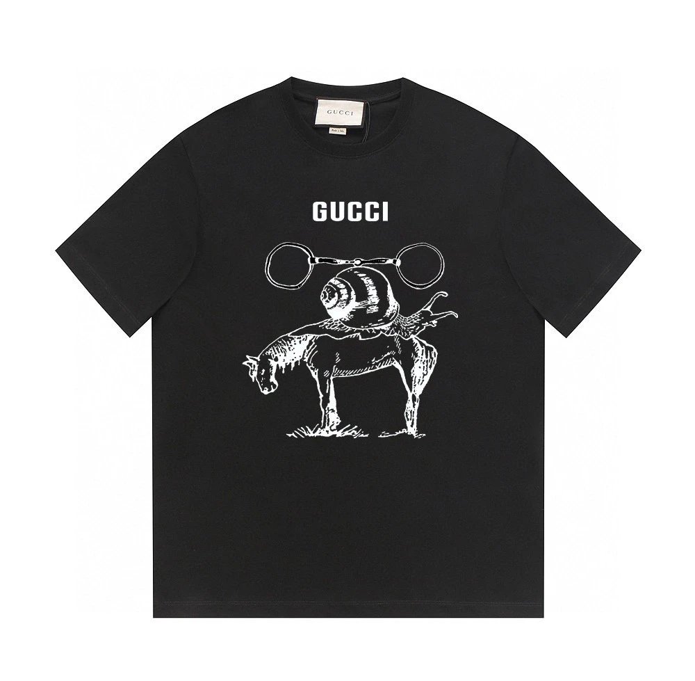 Gucci Snail Horse Surrealist Tee Black