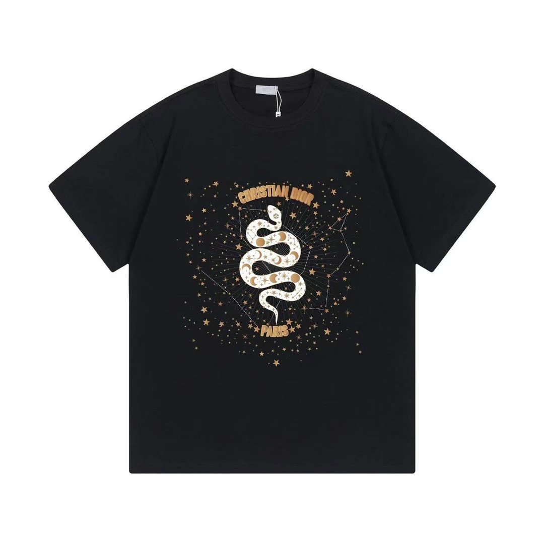 Dior Oblique Stripe Logo Black T-Shirt - 9