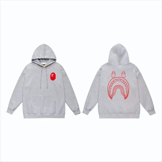 Stüssy Hoodies & Sweatshirts Hooded Sweatshirt with Shark Graphic product detail image 4