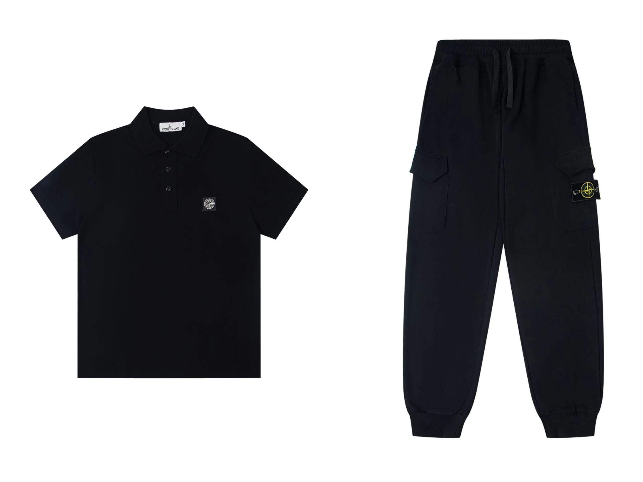 Stone Island Logo Polo Set