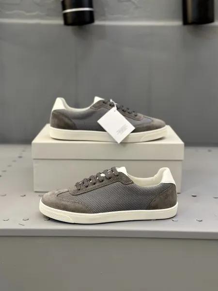 Design Brunello Cucinelli White Leather Sneakers - 6