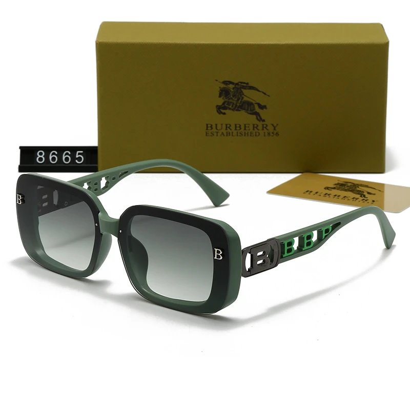 Burberry BE5155 Square Sunglasses Tortoise Frame Grey Gradient Lens