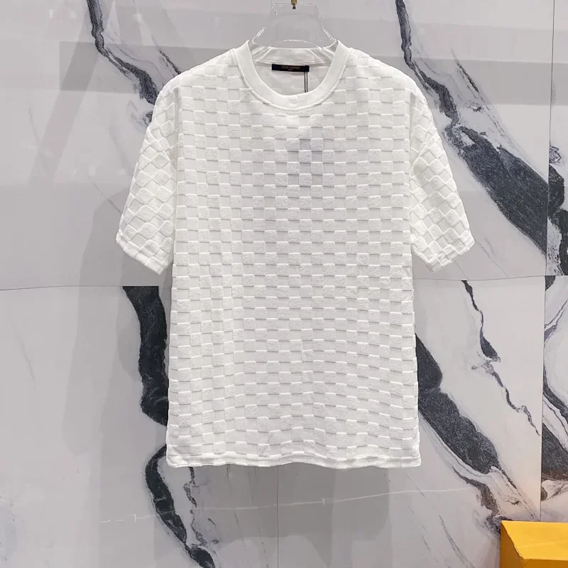Louis Vuitton Damier Jacquard Knit Tee White