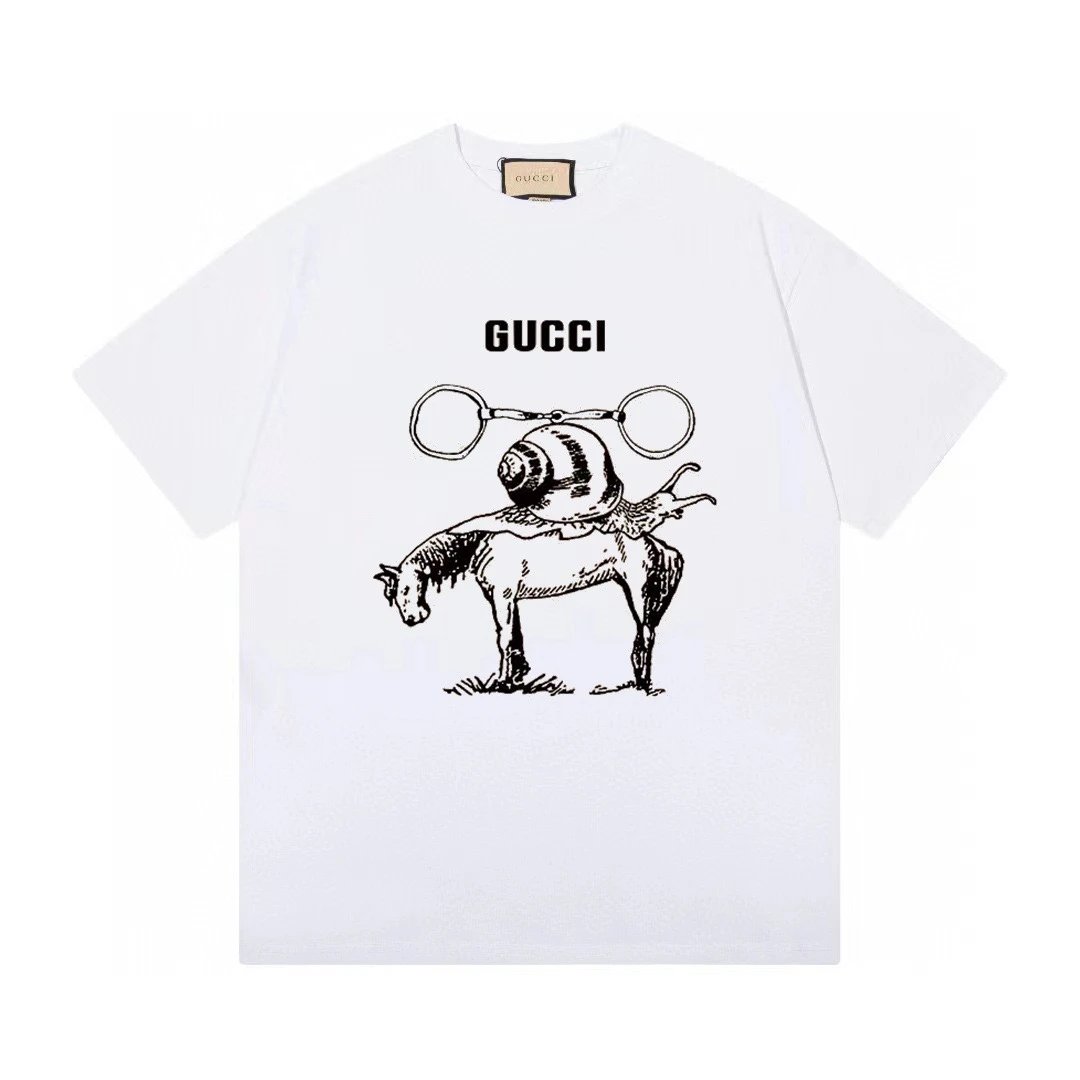 Gucci Snail Horse Surrealist Tee White