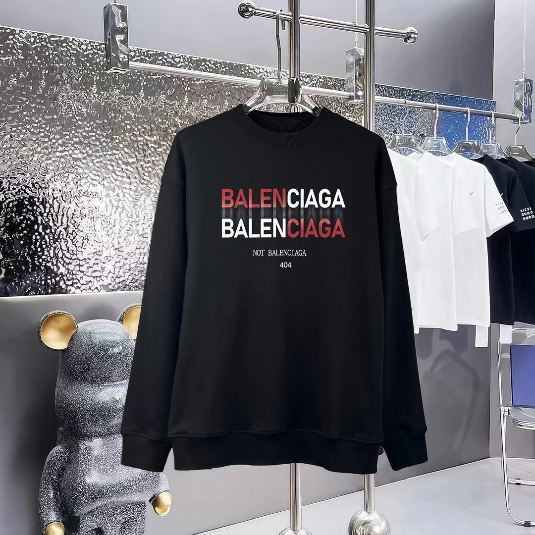 Balenciaga Crewneck Sweatshirt Black