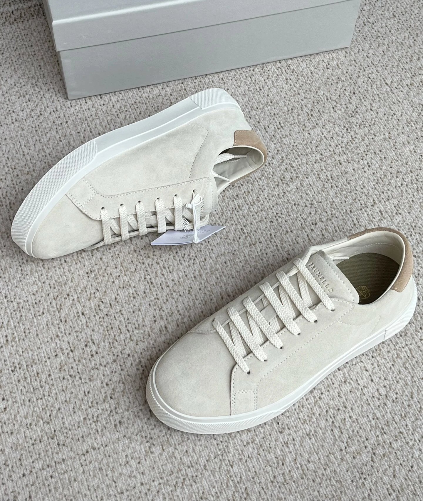 Loro Piana Summer Walk Sneaker Off White Suede