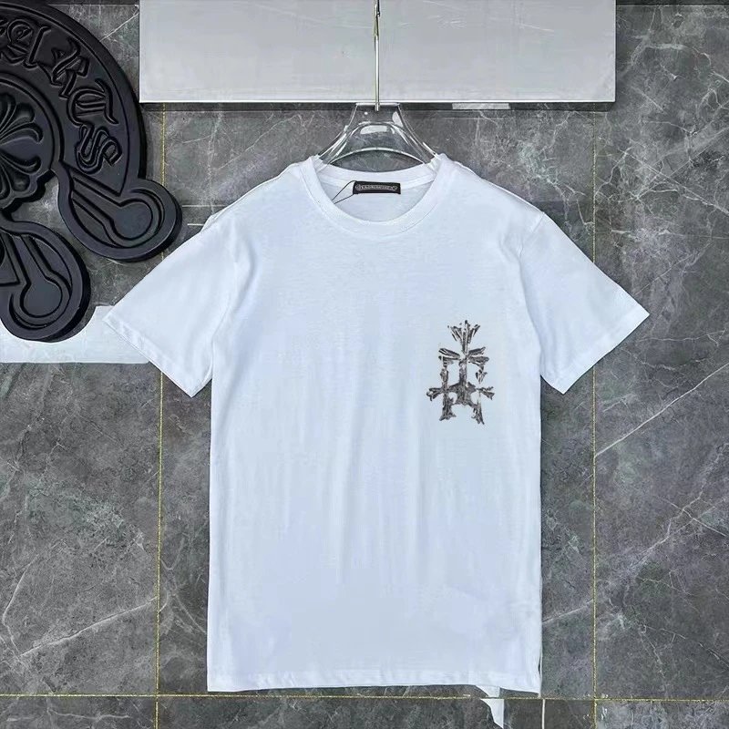 Chrome Hearts Fleur Cross Tee - White/Black