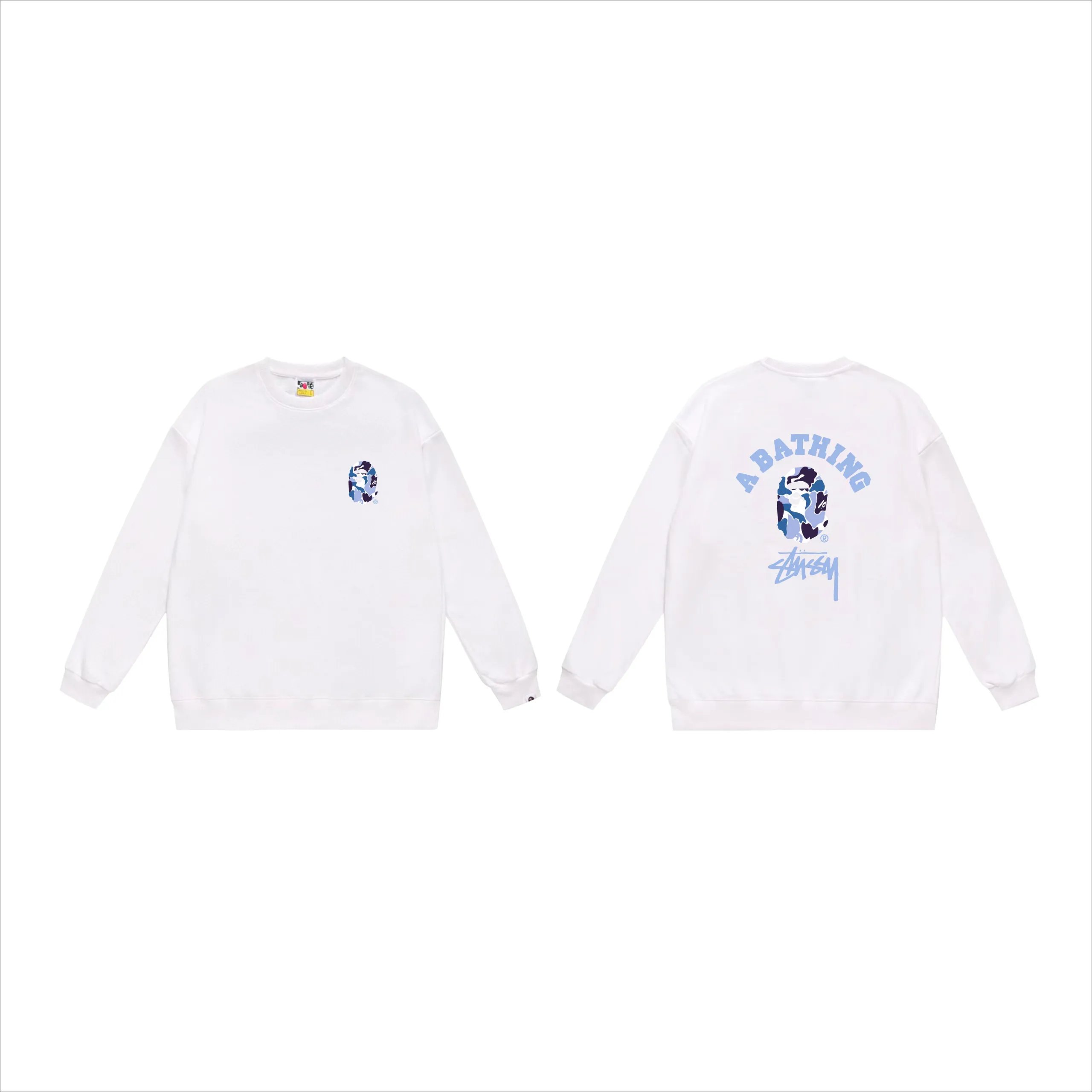 Stussy A Bathing Ape Sweatshirt White