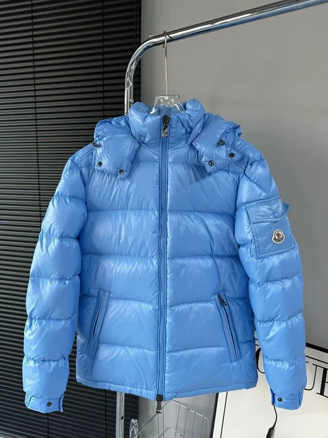 Moncler Down Jackets Hooded glossy quilted puffer jacket product detail image 7