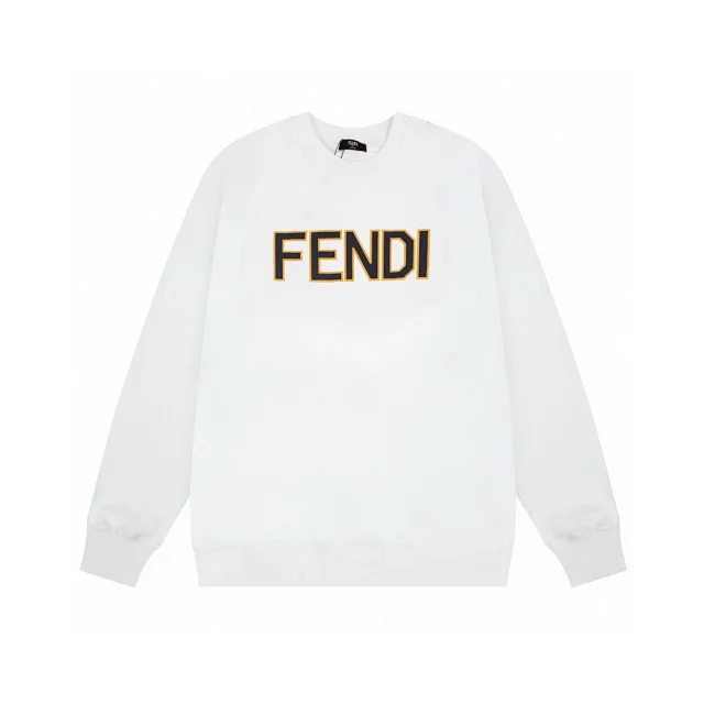 Fendi Hoodies & Sweatshirts Crew Neck Logo Sweatshirt product detail image 3