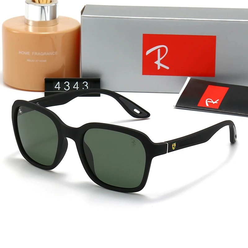 Ray-Ban RB4605 Double Bridge Square Sunglasses Matte Brown Frame Brown Lens