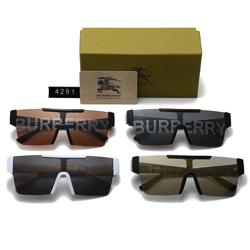 Burberry Square Frame Green Gradient Sunglasses - 4
