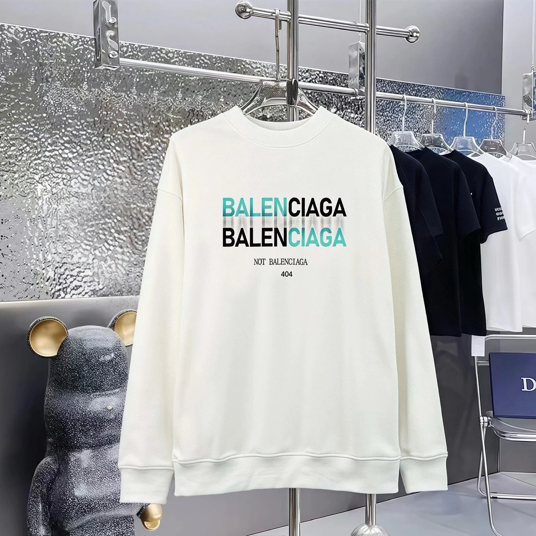 Balenciaga Crewneck Sweatshirt White