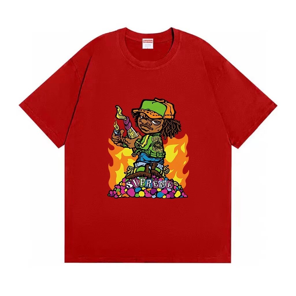 Supreme Lil Wayne Cartoon Graphic Tee Red