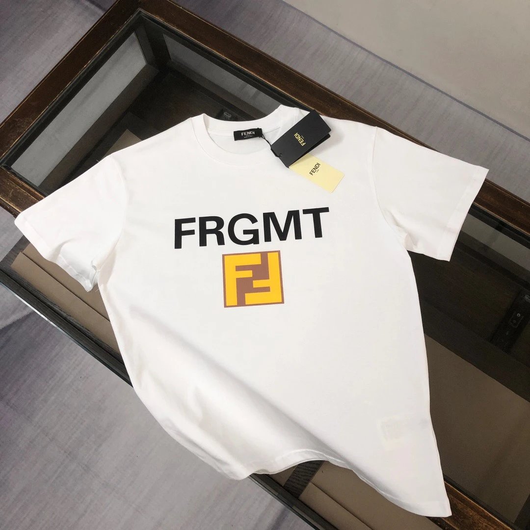 Fendi x Fragment FRGMT FF Logo Tee White