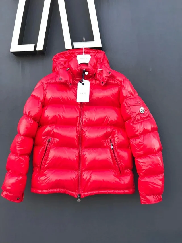 Moncler Down Jackets Hooded glossy quilted puffer jacket product detail image 2