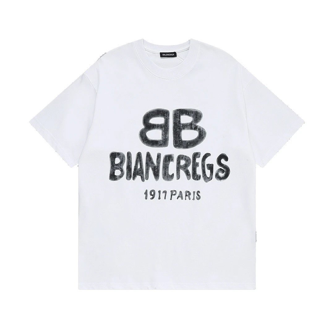 Balenciaga BB Biancregs 1917 Paris Tee White