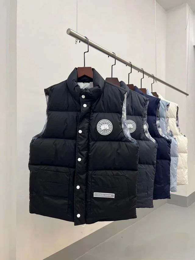 Canada Goose Vests Quilted puffer vest with stand collar and patch pockets product detail image 2