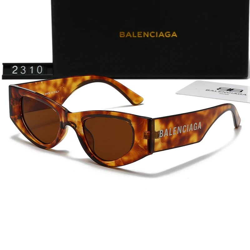 Balenciaga Cat-Eye Sunglasses Tortoise Frame Brown Lens #2310