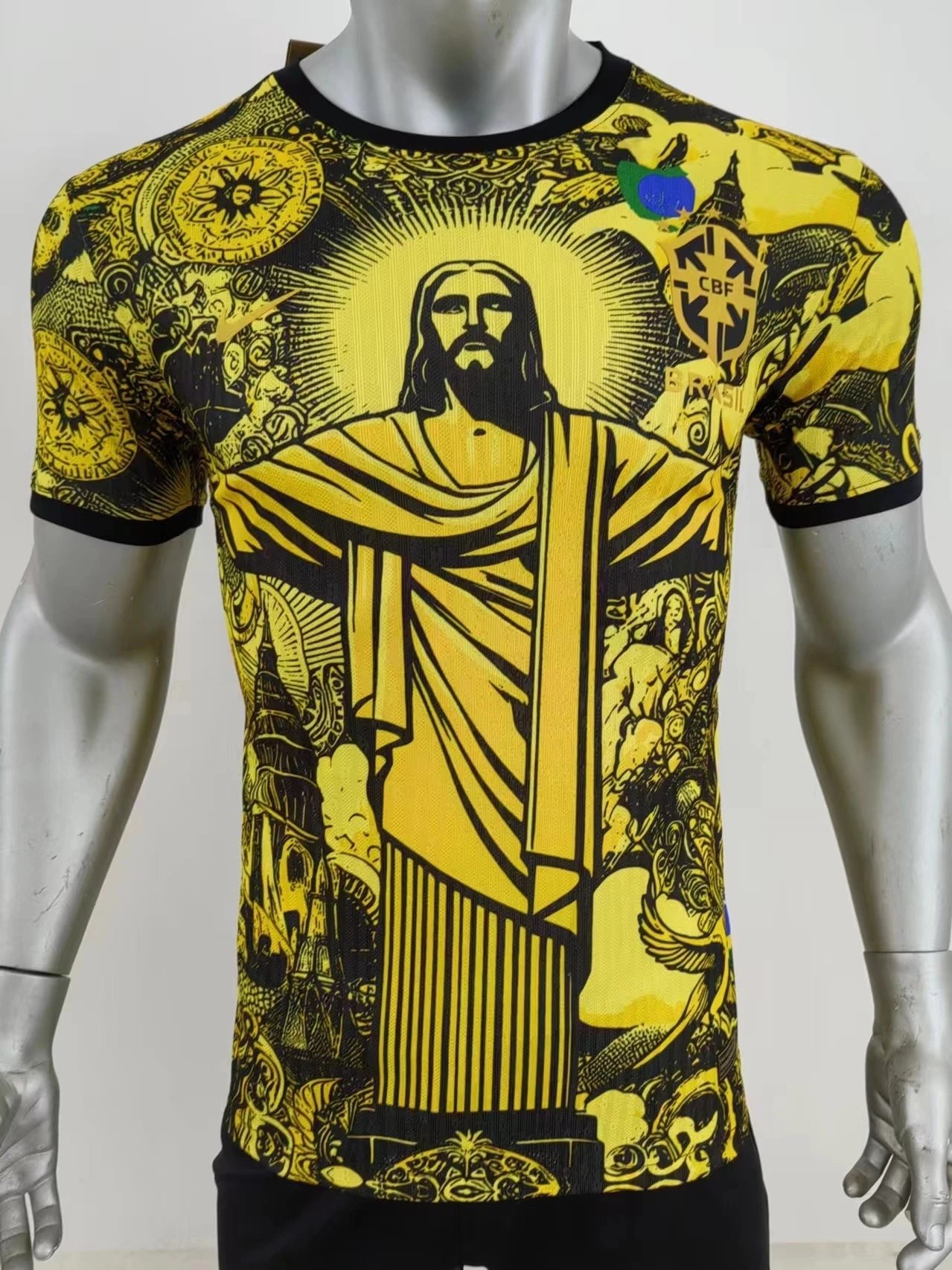 Yellow Brazil Special Edition Jersey Player Version