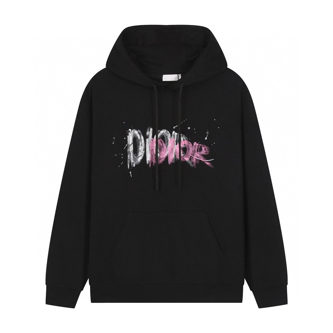 Dior Graffiti Print Hoodie [8 