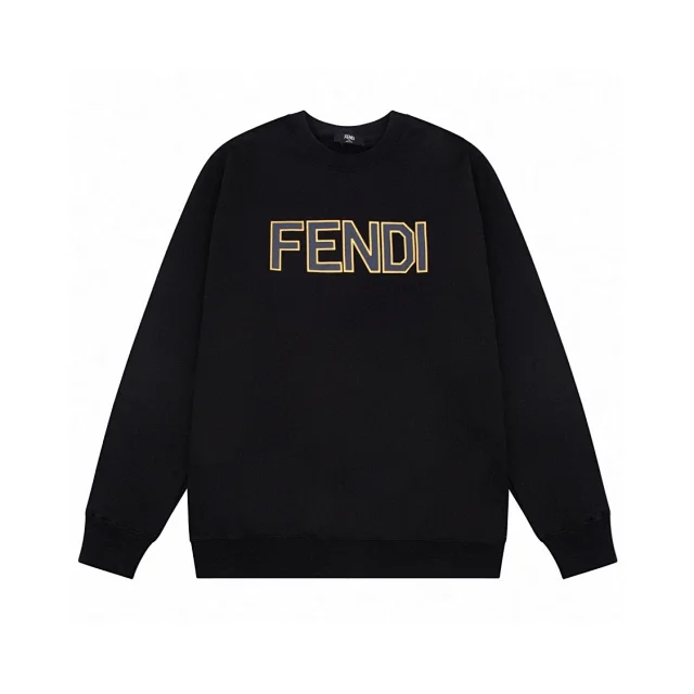 Fendi Hoodies & Sweatshirts Crew Neck Logo Sweatshirt product detail image 2