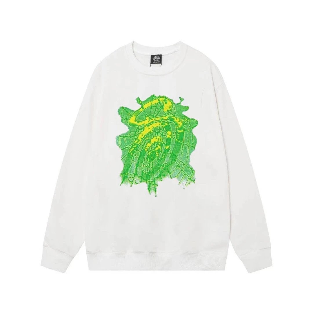 Stussy Graphic Sweatshirt White/Green
