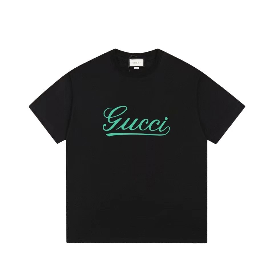Gucci Script Logo Tee Black
