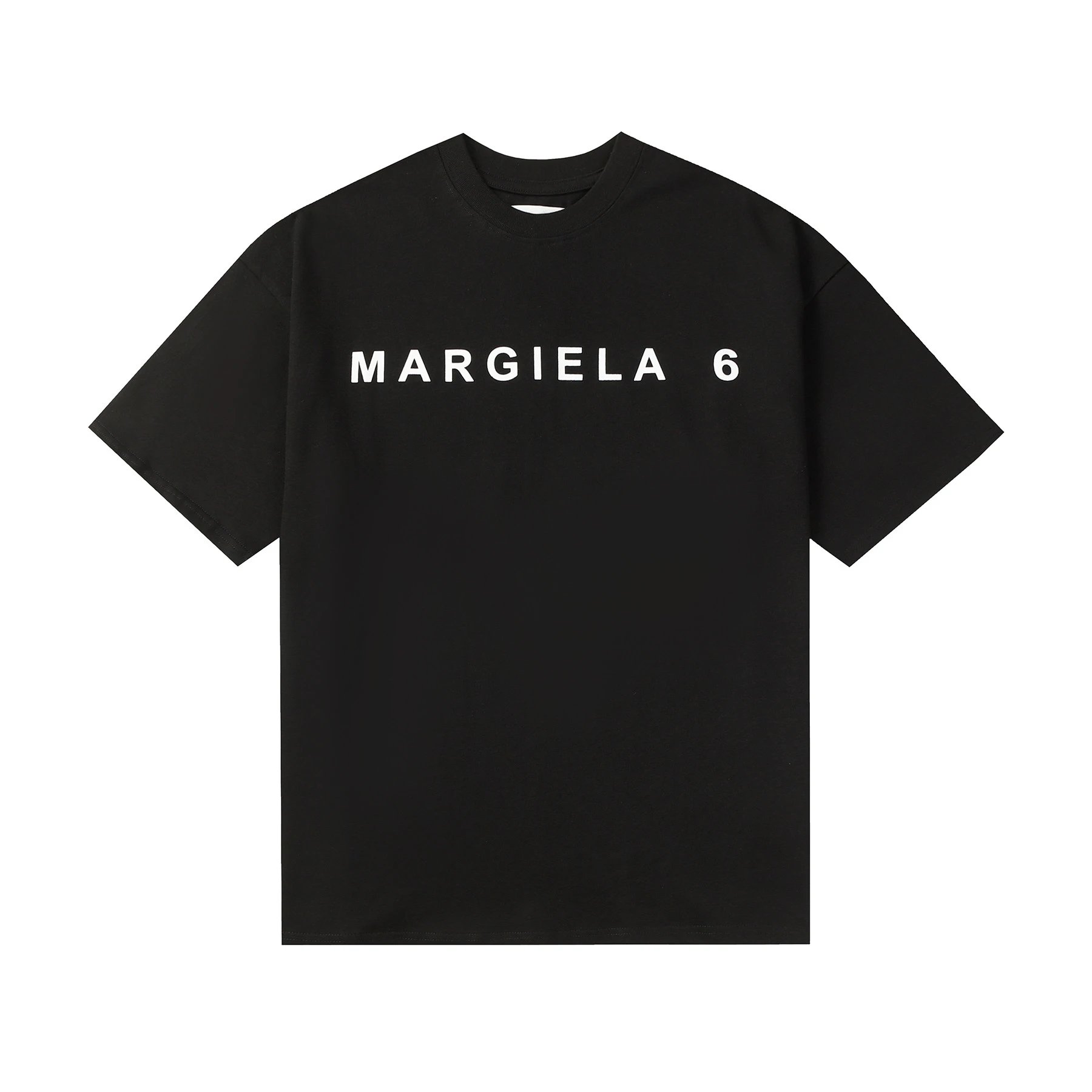 MM6 Maison Margiela Logo Print Tee Black