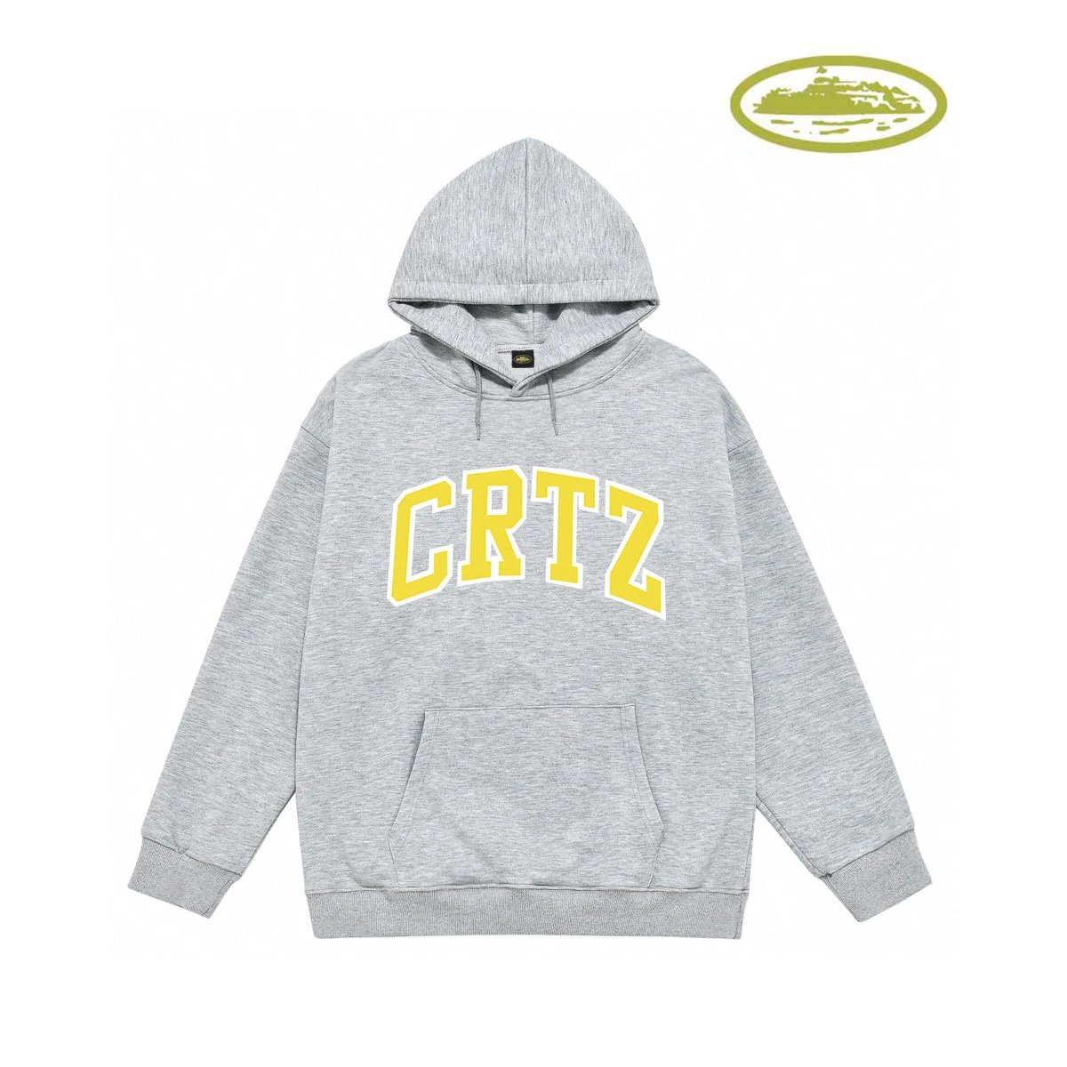Corteiz CRTZ Arch Logo Black Hoodie - 12