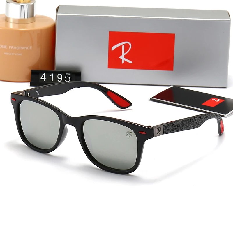 Ray-Ban RB4604 Square Sunglasses Black Frame Black Lens