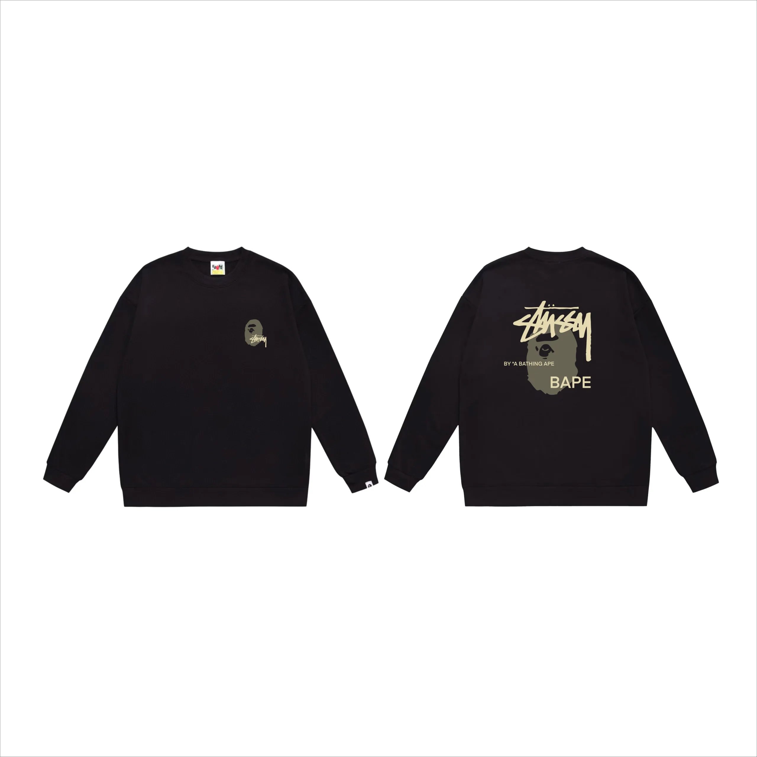 Stussy x BAPE Sweatshirt Black