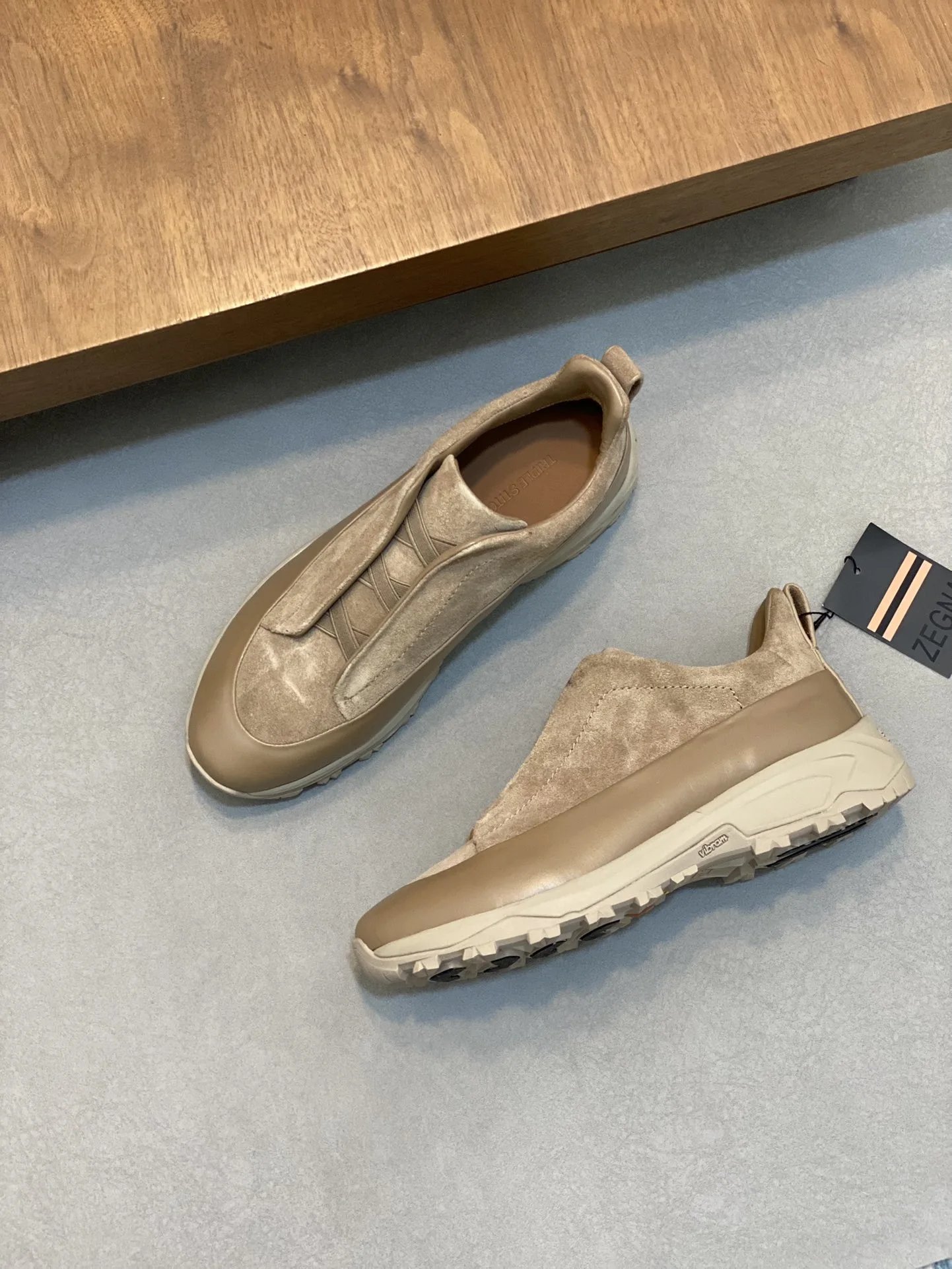 Zegna Wildiron Suede Sneaker Sand Beige