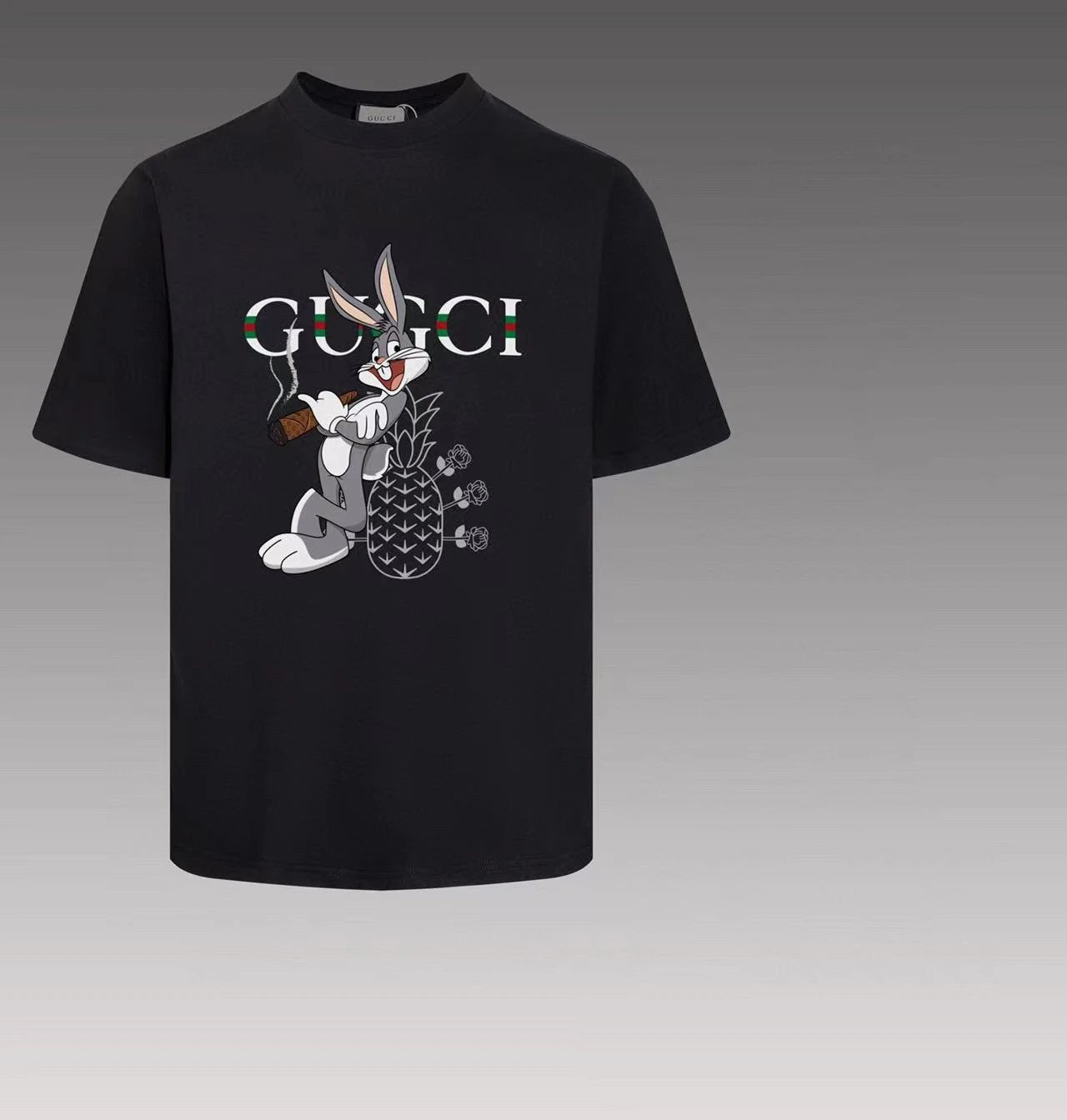 Gucci Bugs Bunny Pineapple Graphic Tee Black