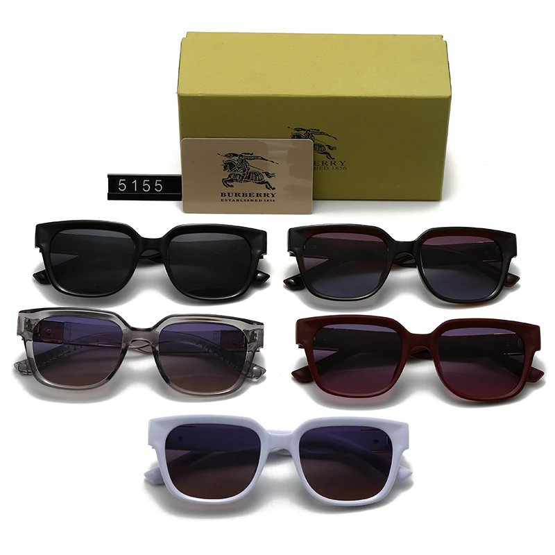 Burberry Square Frame Green Gradient Sunglasses - 6