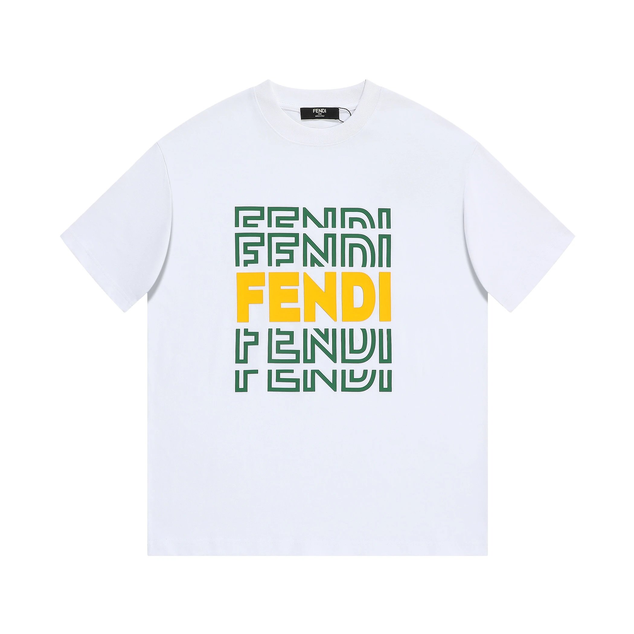 Fendi Logo Graphic Print Black T-Shirt - 9
